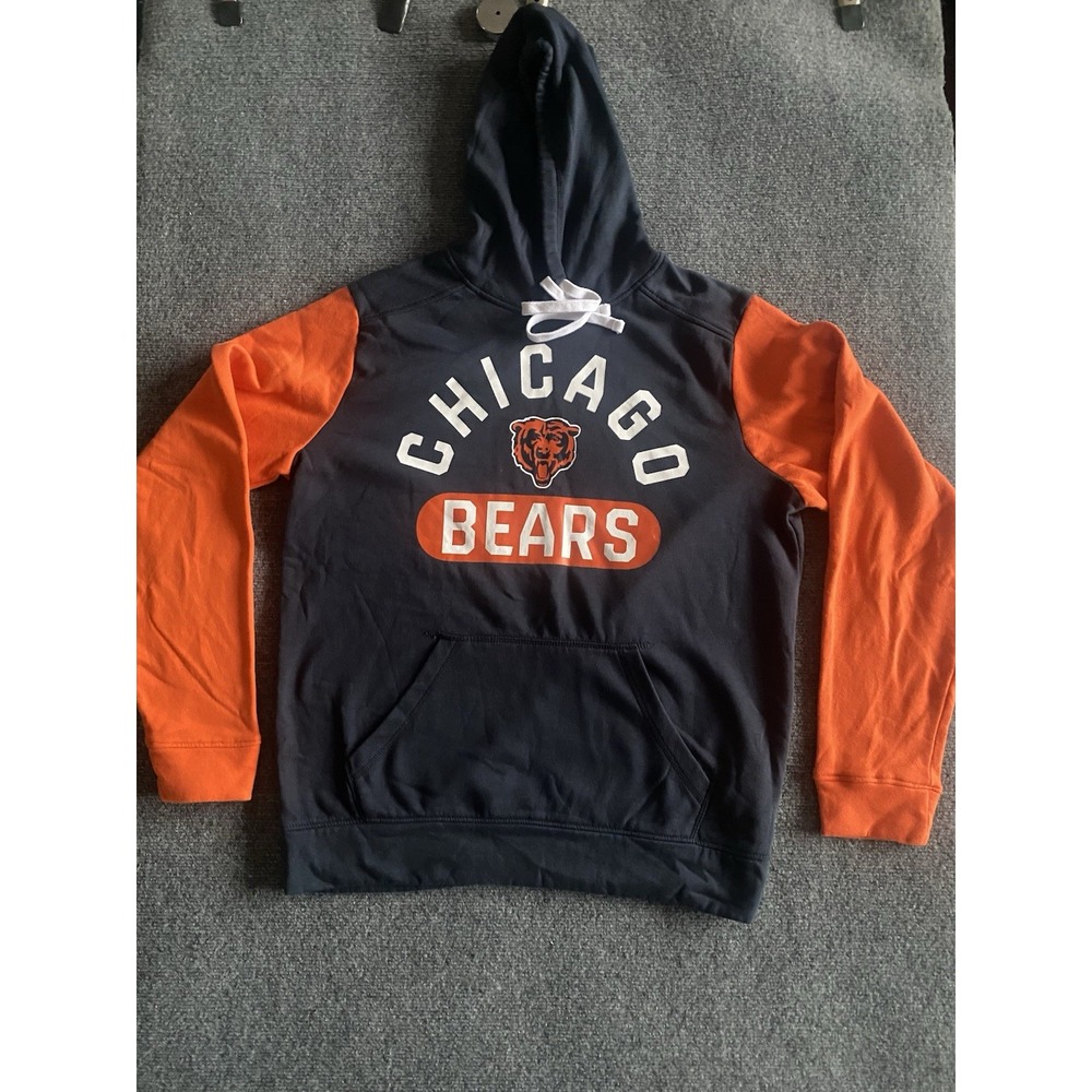 Chicago Bears - Fanatics - Men's Hoodie - Size Large - Blue /Orange - Graphic